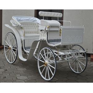 Carruaje de La Reina victoriana blanca para turismo, carruaje de caballo turístico, de boda, blanco real - Product Image 1