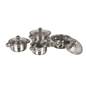 ชุดเครื่องครัวสเตนเลสสตีลแบบใช้ไอน้ำ 8 ชิ้น เป็นมิตรกับสิ่งแวดล้อม ฝาปิดสเตนเลสสตีล สำหรับเตาแก๊สและเตาแม่เหล็กไฟฟ้า NEELKANTH / MAX FRESH - Product Image 3