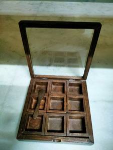 Ensemble de saladiers en bois naturel fait à la main en acacia européen 2pcs serveurs plats de fruits assiettes cuisine écologique décorative - Product Image 4