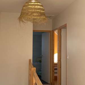 Fait à la main Vietnam rustique jonc de mer abat-jour scandinave pendentif lumières ferme Style rotin abat-jour couverture décoration de la maison - Product Image 3