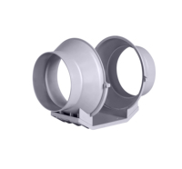 VENTEUROPE VE-MMF Inline-Hochdruck-Mischstrom-Rohrventilator, geräuscharmer Abluftventilator aus Kunststoff für Hydroponik-Zuchtzelte und Gewächshäuser, OEM