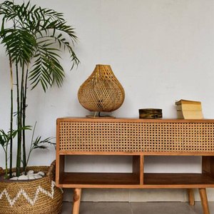 Traditional Style <b>Rattan</b> <b>Table</b> <b>Lamp</b> Wholesale in Bulk Made in Vietnam - Product Image 2