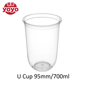 Taza en U de 700ml/95mm para bebidas, té de burbujas - Product Image 2