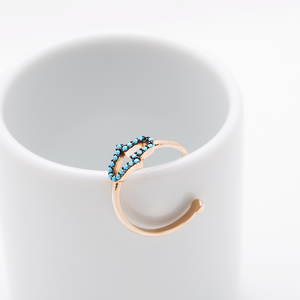 Anillo con forma de Hamsa de piedra turquesa, joyería de plata de ley 925 hecha a mano al por mayor - Product Image 2