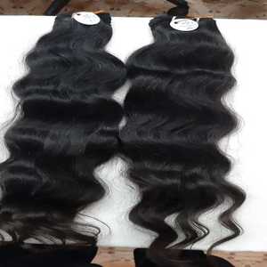 High Quality <b>Body</b> <b>Wave</b> Cuticle Aligned Remy Virgin Human Hair Extensions Machine Double Weft All Colors Suitable Indian Type - Product Image 1