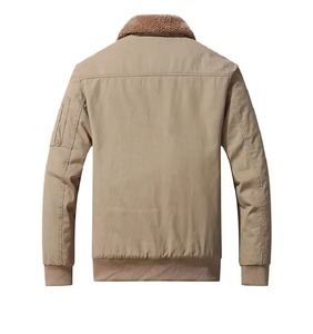Haute Qualité Nouvelle Hiver Hommes Veste Manteau De Laine D'agneau Manteau Veste En Coton Pour Hommes - Product Image 3