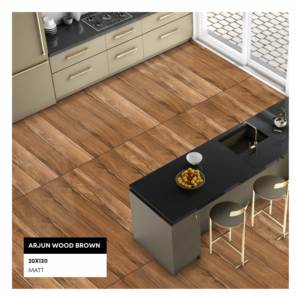 Fournisseur indien Premium 200x1200mm Carreaux en porcelaine à bande en bois pour carreaux pillers. - Product Image 1
