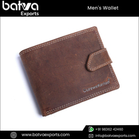 Dompet Kulit Asli Pria Gaya Vintage Terlaris dengan RFID Blocking, 9 Slot Kartu, 2 Slot Foto ID, 1 Slot Koin, 2 Slot Uang Kertas