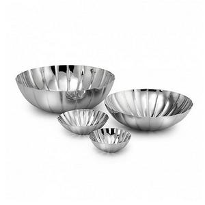 Cuenco para servir redondo de acero inoxidable martillado de diseño único pulido para Precio de fiesta - Product Image 3