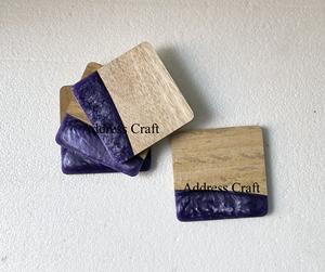 Latest Design Mango Wood Resin <b>Coasters</b> Set Custom Beer <b>Drink</b> <b>Coasters</b> Mats and Pads Wood Epoxy Resin <b>Coasters</b> at Factory Price - Product Image 3