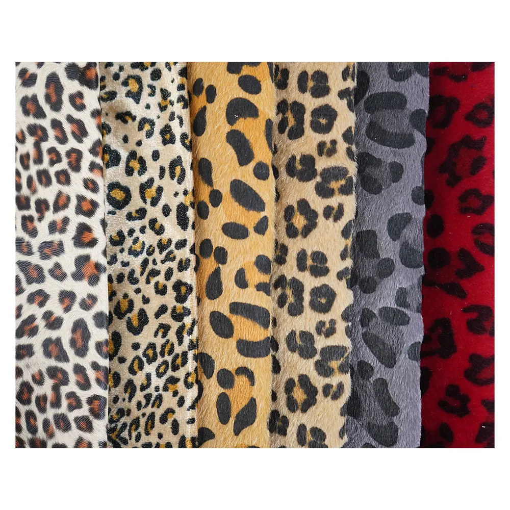 Animal Fur / Leopard Pu leather synthetic leather-Animal Fur