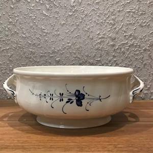 Exquis 2L Grand Blanc En Céramique Florale Soupière Soupe Bol - Product Image 6