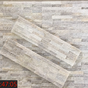 Phong cách thiết kế công nghiệp trắng/xám/xanh tự nhiên thạch anh trắng/đá cẩm thạch tường Ốp xếp chồng lên nhau bảng đá nuôi cấy cho biệt thự chia - Product Image 2