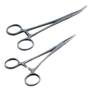 Instrumento quirúrgico de la mejor calidad, de 14cm pinza hemostática, recta y curvada - Product Image 1