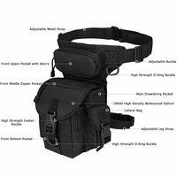 Sac de cuisse de couleur unie pour cyclisme et chasse, ceinture de hanche, sac de jambe tactique, sacs de cuisse pour uniez