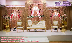 Toronto Wedding Event Backstage <b>Frame</b> Glamorous Wedding Reception Rectangular Panel Trendy Wedding Stage <b>Backdrop</b> Panel - Product Image 2