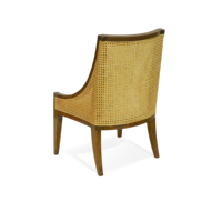 Fauteuil lounge en bois massif, fauteuil de détente moderne, rembourré, pour salon, maison, hôtel