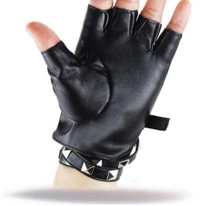 Venta al por mayor de cuero guantes de fitness para baile en barra deportes gimnasio y entrenamiento antideslizante sin dedos - Product Image 3