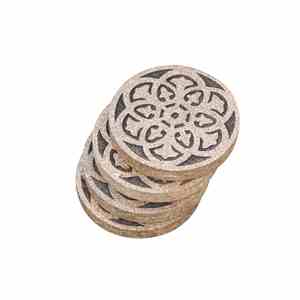 Sous-verres en bois de style classique personnalisables Plateau de service Tapis et tampons en gros pour thé café Toutes les boissons conviennent à toutes les tailles de table - Product Image 2