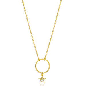 Pendentif en argent Sterling 925 avec pendentif en forme d'étoiles, bijou turc creux, élégant, tendance, vente en gros - Product Image 1