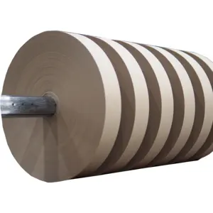 Rotolo di carta da taglio per cartone marrone di alta qualità 450 GSM per la produzione di imballaggi per tubi di carta con nuclei di carta