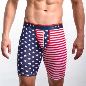 80% poliéster 20% Spandex pantalones cortos de compresión para hombres estampado de sublimación personalizado secado rápido transpirable gimnasio Fitness entrenamiento medio sólido - Product Image 1