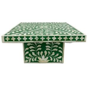 Soporte de pastel con incrustaciones de hueso moderno de alta calidad de fabricante indio para uso en decoración del hogar Fabricación de pastel con incrustaciones de hueso de la India - Product Image 4