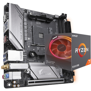 B450กิกะไบต์ I AORUS Pro เมนบอร์ดเกมมินิ ITX ที่ใช้ Wi-Fi พร้อมกับ <span class=keywords><strong>AMD</strong></span> <span class=keywords><strong>Ryzen</strong></span> <span class=keywords><strong>5</strong></span> 7 <span class=keywords><strong>3500X</strong></span> 3600 3600X 3700X 3800X โปรเซสเซอร์ - Product Image 2
