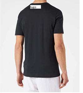 T-shirt à manches courtes pour homme, vêtement de Sport style poitrine gauche, maille imprimée sécurité haute visibilité 60% coton 40% Polyester importé - Product Image 4