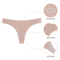 Ropa interior de corte bajo sin costuras para niñas, bragas de Bikini de una pieza a granel, bragas Hipster de maletero, gran oferta