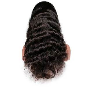 Haute qualité 30 pouces vierge cheveux vietnamiens pleine perruque avant de lacet pour les femmes péruviennes noires Remy Grade non transformés - Product Image 3