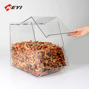 Tùy Chỉnh Cửa Hàng Bán Lẻ Truy Cập Hàng Đầu Rõ Ràng Acrylic Hộp Acrylic Số Lượng Lớn Thực Phẩm Bin Lưu Trữ Ngọt Đứng Stackable Kẹo Hiển Thị Giá - Product Image 6