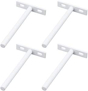 Soporte de estante flotante invisible Chapado en zinc de acero laminado en frío de 4 "de largo - Product Image 1