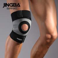 JINGBA Hỗ Trợ 8138 Điều Chỉnh Nẹp Đầu Gối Hỗ Trợ Bảo Vệ Bóng Chuyền Bóng Rổ Kneepads Thể Thao Thắt Lưng Đầu Gối
