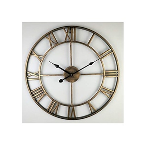 Reloj de pared analógico de Metal decorativo, diseño elegante con acabado chapado en oro de alta calidad para decoración del hogar y la sala de estar - Product Image 3