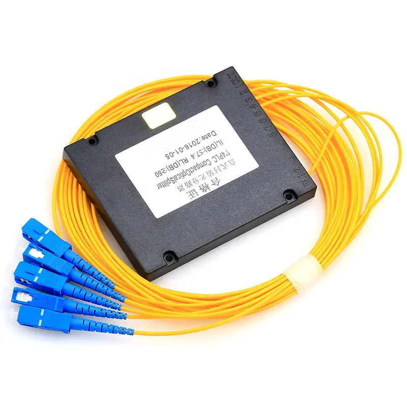HT hot selling fiber optic equipment 1260 to 1650nm ftth optic fiber plc splitter 1x4 1x8 1x16 1x32 1x64