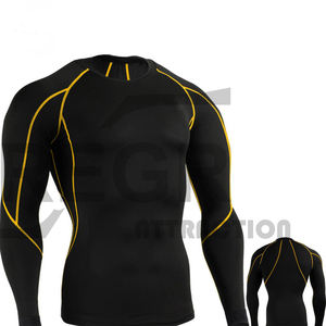 Chemises de sport de Compression, surf à manches longues, Logo personnalisé UV BJJ Rashguard MMA Sublimation hommes éruption Guard DHL Sublimation FEDEX OEM - Product Image 1