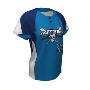 Camisetas de Softbol de Alta Calidad Premium con Dos Botones, Transpirables, de Secado Rápido, 100% Poliéster, Ropa de Béisbol y Softbol Unisex - Product Image 1
