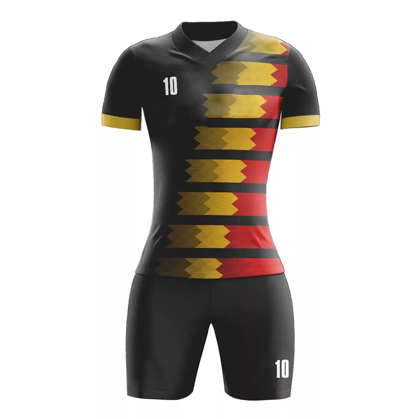 Uniforme de fútbol para mujer, camiseta de sublimación para adultos, Kits para mujer, nombre de equipo personalizado