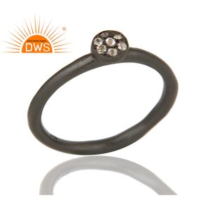 Bague en pierre précieuse topaze naturelle blanche, argent Sterling anodisé, Simple, fait à la main, vente en gros, offre spéciale - Product Image 2