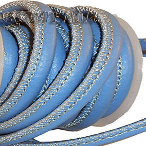 Hot Sale Sky Blue Nappa Leather Cord Plain <b>Stitches</b> Wholesale <b>Jewelry</b> Findings & Components - Product Image 1