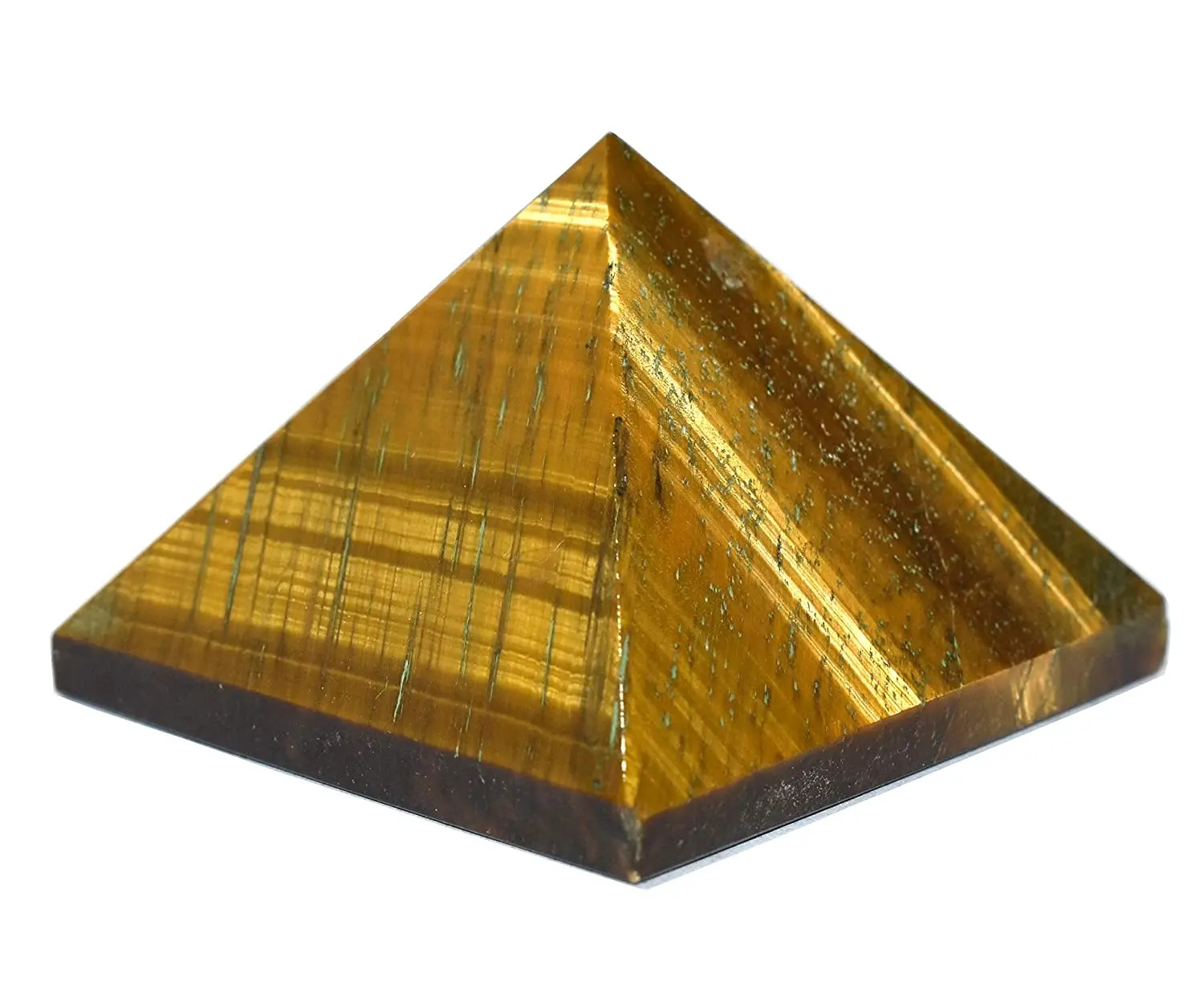 Pirâmide de olho de tigre polido natural, produto em atacado, preço de pirâmide vastu, pirâmide cristal para meditação
