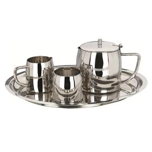 Stainless Steel Classic <b>Mini</b> Water <b>Kettle</b> with Cup Tray Eco-Friendly for Hotel Rooms - Product Image 4