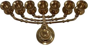 Premium quality <b>small</b> size pure brass menorah Religious <b>Candle</b> Holder from Indian manufacturer - Product Image 5