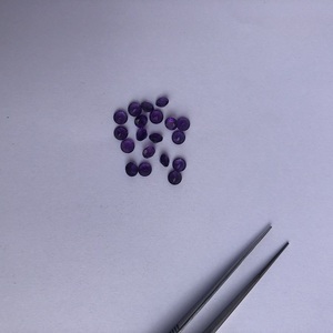 Proveedor de piedras preciosas semipreciosas sueltas redondas facetadas de amatista Africana natural de 5mm Tienda en línea Precio de fábrica al por mayor Compra en línea - Product Image 2