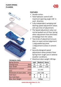 FS-640SD automatic hydraulic floor <b>spring</b> - Product Image 2