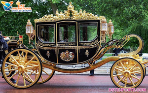 Chariot Royal de mariage blanc Royal à 6 places, voiture classe et de Style victorien, pour mariage victorien - Product Image 2