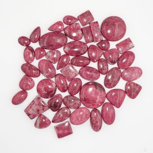Cabochons en cristal de Thulite, pierres précieuses polies naturelles pour la fabrication de bijoux, pierres de guérison, Chakra, Reiki, cadeau pour femmes, vente en gros - Product Image 1