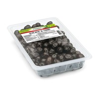 Cinquina 1kg Verse Manzanilla Natuurlijk Zoete en Sappige Gebakken Zwarte Olijven Schaal Italiaanse Stijl Gemaakt in Italië 24 Maanden Houdbaarheid