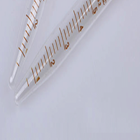 Tubes de Centrifugation en Verre Borosilicate 3.3 de Haute Qualité, 5ml-50ml, à Fond Conique Gradué, Bord Poli au Feu, Transparents, Thermiques